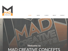 Tablet Screenshot of madcreativeconcepts.com